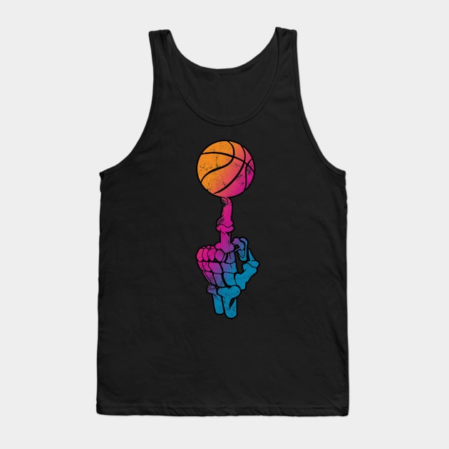 Basketball Skull Tank Top by Rayrock76